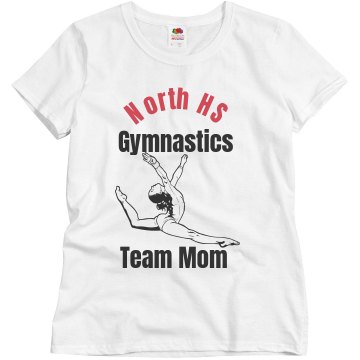 North HS Team Mom Misses Relaxed Fit Basic Gildan Heavy Cotton Tee