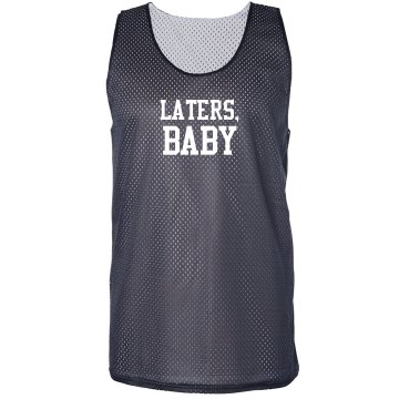Laters, Baby Jersey Badger Sport Mesh Reversible Tank