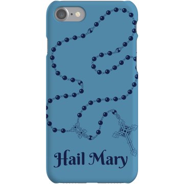 Hail Mary Rosary iPhone Plastic iPhone 5 Case White 