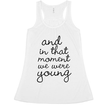 We Were Young Misses Bella Flowy Boxy Lightweight Crop Tank