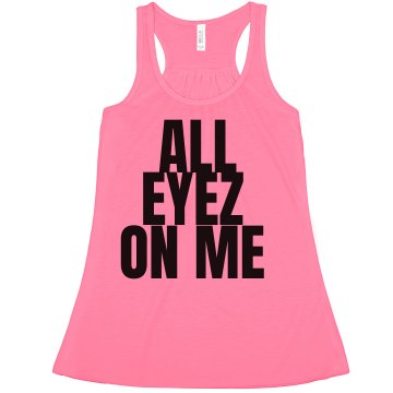 All Eyez On Me Misses American Apparel Neon Oversized Crop Tank