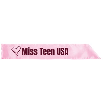 MIss Teen USA Adult Satin Party Sash