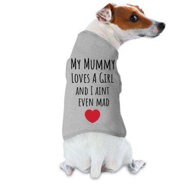 Loves a Girl Dog Tee Doggie Skins Dog Ringer Tee