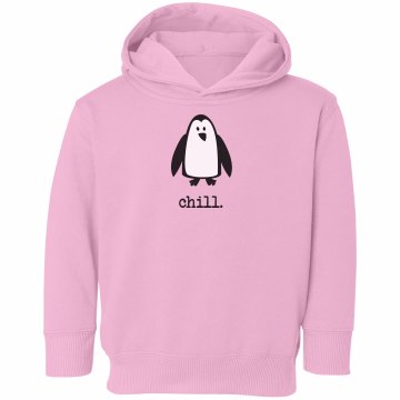 Chill Penguin Sweatshirt Toddler Rabbit Skins Hooded Sweatshirt
