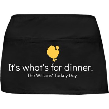 Wilsons' Thanksgiving Day Port Authority Waist Apron with Pockets