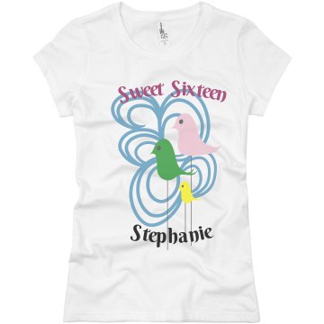 Stephanie's Sweet 16 Junior Fit Basic Bella Favorite Tee