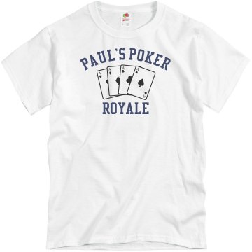 Paul's Poker Royale Unisex Basic Gildan Heavy Cotton Crew Neck Tee