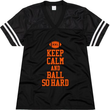 Keep Calm Football Hard Junior Fit Augusta Replica Football Jersey