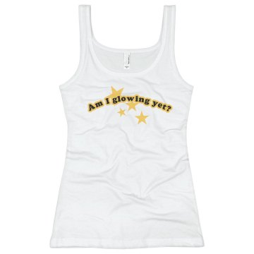 Am I Glowing Maternity Junior Fit Basic Bella 2x1 Rib Tank Top