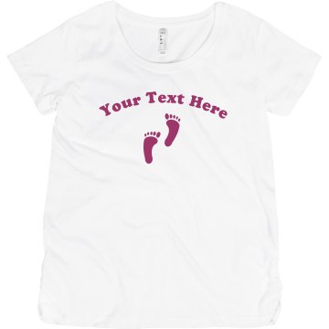 Custom Maternity Tee Maternity LA T Cotton Tee