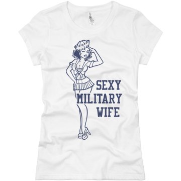 Sexy Coast Guard Wife Junior Fit Basic Bella Favorite Tee