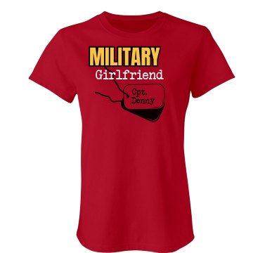 Marine Girlfriend Junior Fit American Apparel Fine Jersey Tee