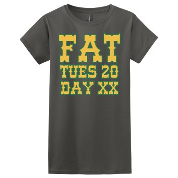 Fat Tuesday/Mardi Gras Misses Relaxed Fit Gildan Ultra Cotton Tee