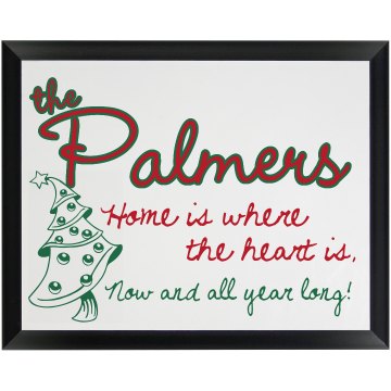 Palmer Holiday Plaque Wood Plaque
