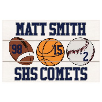High School Sports Plaque Wood Plaque