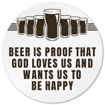 Beer Coaster Round Sandstone Soaker Coaster