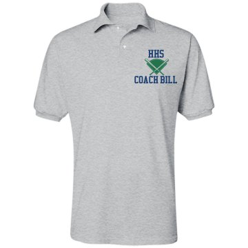 Baseball Coach Polo Unisex Jerzees Spotshield Polo Shirt