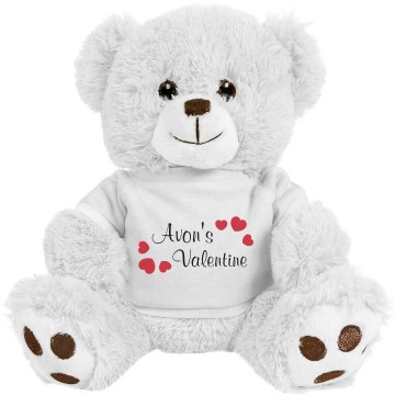 Avon's Valentine Medium Plush Teddy Bear