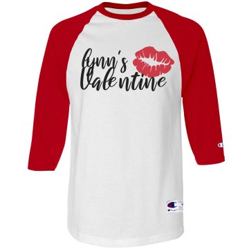 Lynn's Valentine Unisex Anvil 3/4 Sleeve Raglan Baseball Tee