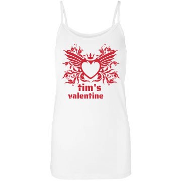 Tim's Valentine Junior Fit Bella Sheer Jersey Longer Length Tank Top