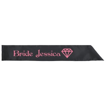 Bride Sash Adult Satin Party Sash