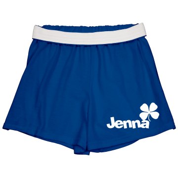 Lucky Clover w/ Back Junior Fit Soffe Cheer Shorts