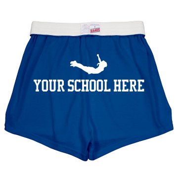 Lions Cheerleader w/ Back Junior Fit Soffe Cheer Shorts
