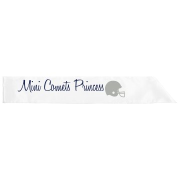 Mini Comets Princess Adult Satin Party Sash