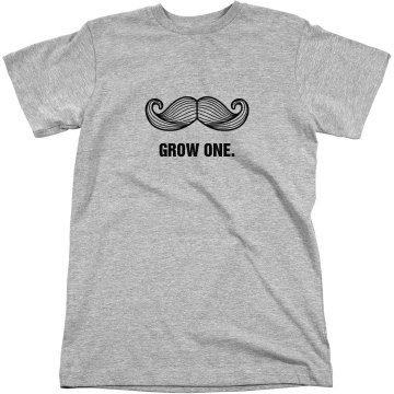 Mustache Tee Unisex American Apparel Fine Jersey Tee