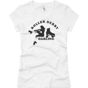 Roller Derby Darling Tee Junior Fit Basic Bella Favorite Tee