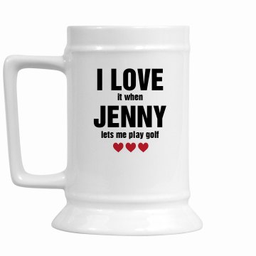 I Love It Mug 16oz Ceramic Stein