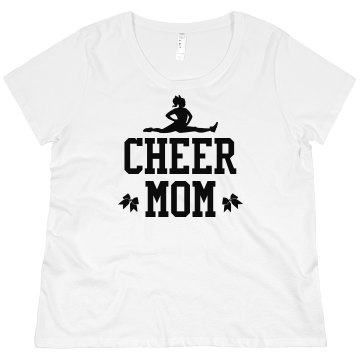 Cheer Mom Rhinestones Misses Relaxed Fit Gildan Ultra Cotton Tee