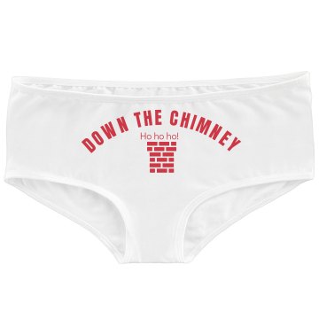 Going Down The Chimney! Bella White Basic Hotshort