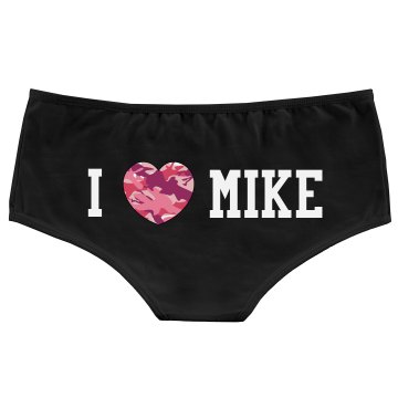 I Camo Heart Mike Bella Hotshort