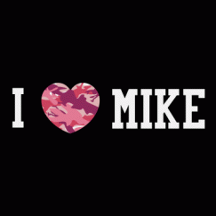 I Camo Heart Mike
