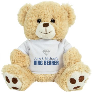 Blue Ring Bear-er Plush Baby Shower Teddy Bear