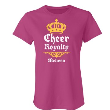 Cheer Royalty Junior Fit Bella Sheer Longer Length Rib Tee