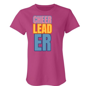 Big Bright Cheerleader Junior Fit Bella Sheer Longer Length Rib Tee