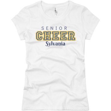 Senior Cheer Shirt Junior Fit Basic Bella Favorite Tee