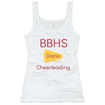 Cheer Tank Junior Fit Bella Longer Length 1x1 Rib Tank Top