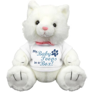 My Baby Poops in a Box Plush Kitty Cat