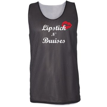 Lipstick And Bruises Tank Badger Sport Mesh Reversible Tank