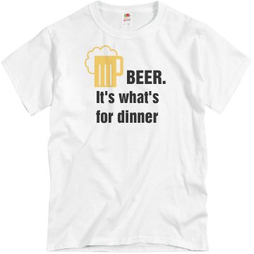 Beer.  Unisex Basic Gildan Heavy Cotton Crew Neck Tee