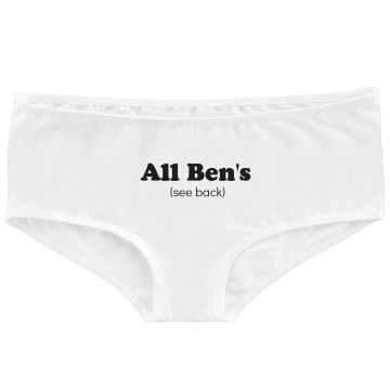 All Ben's w/ Back Bella White Basic Hotshort