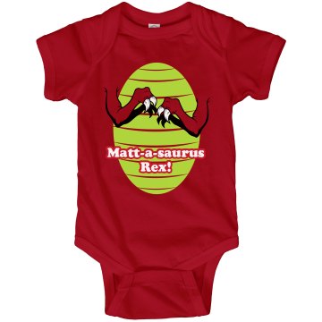 Matt-a-saurus Rex Infant Rabbit Skins Lap Shoulder Creeper