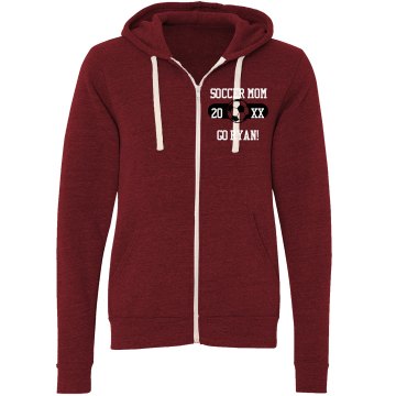 Soccer Mom Hoodie Unisex Canvas Triblend Zip Hoodie