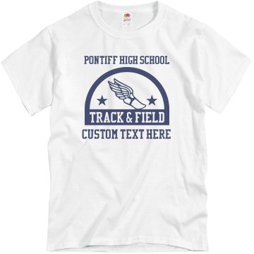 Distressed Track Tee Unisex Basic Gildan Heavy Cotton Crew Neck Tee