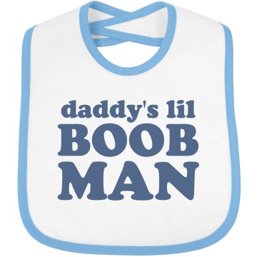 Boob Man-Bib Infant Bella Baby 1x1 Rib Reversible Bib