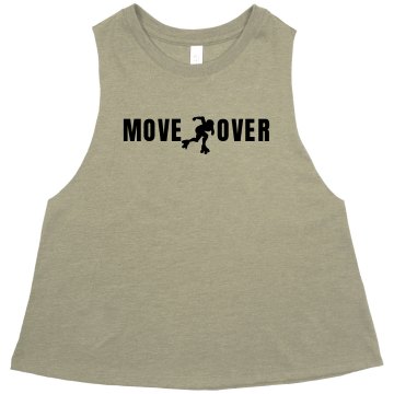Move Over Derby Crop Misses American Apparel Neon Oversized Crop Tank