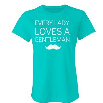 Every Lady Loves A... Junior Fit Bella Crewneck Jersey Tee